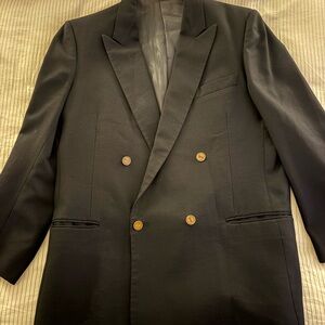 Yves Saint Laurent Black Double-Breasted Blazer